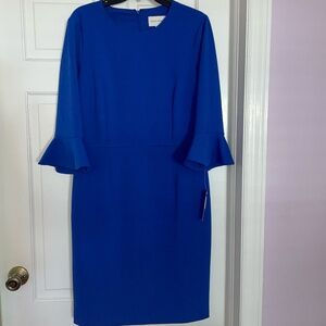 Donna Morgan Size 14 Blue Knee Length Dress! New with tags!